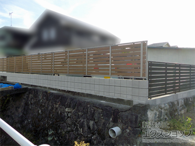 神奈川県小田原市ののフェンス・柵 モクハイフェンス フリーポールタイプ 施工例