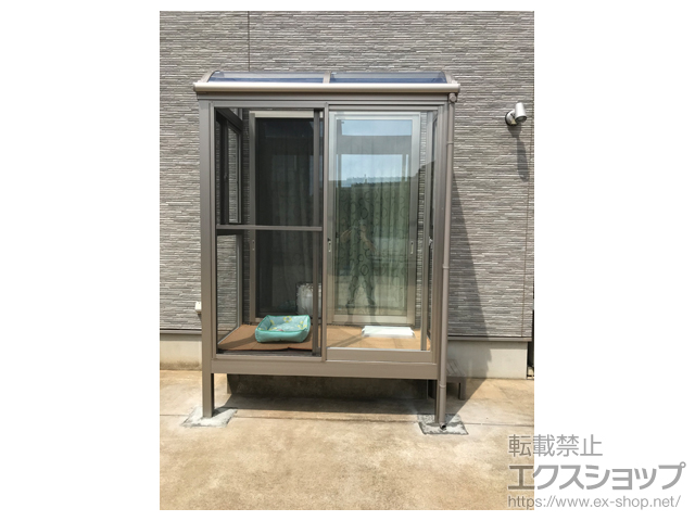 千葉県成田市ののテラス囲い・サンルーム サニージュ R型 床納まり ランマ無 積雪〜20cm対応 施工例