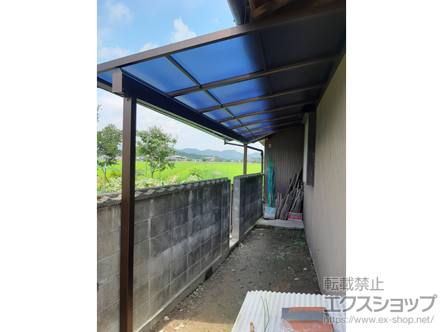 兵庫県加東市ののテラス屋根 ソラリア F型 テラスタイプ 単体 積雪〜20cm対応 施工例