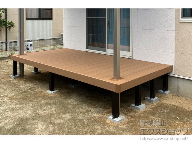 福島県いわき市ののウッドデッキ リウッドデッキ 200 施工例