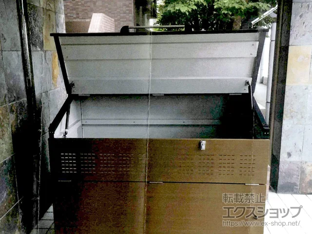 北海道札幌市のヨドコウのゴミステーション・ゴミストッカー ダストピット Sタイプ DPSA-1300 1300L 施工例