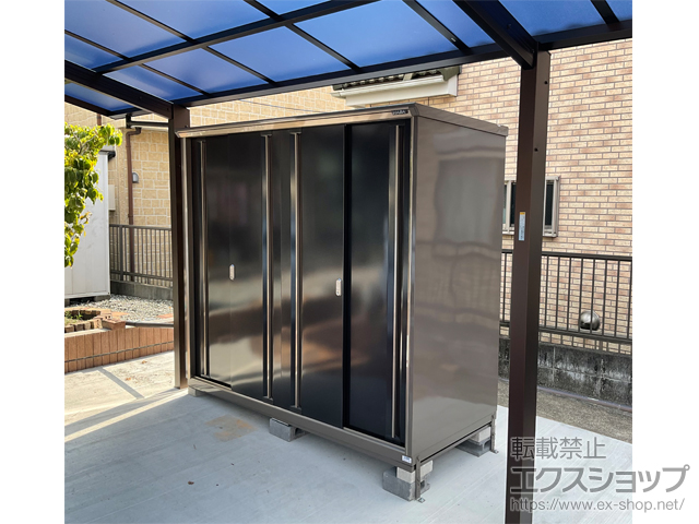 神奈川県秦野市のの物置・屋外倉庫 ナイソーシスター　2160×920×1903 KMW-219E-P-CB 施工例