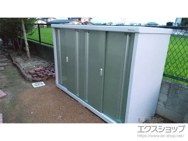香川県高松市のイナバの物置・収納・屋外倉庫 シンプリー 一般型 1940×755×1303 MJX-197CP-JG 施工例