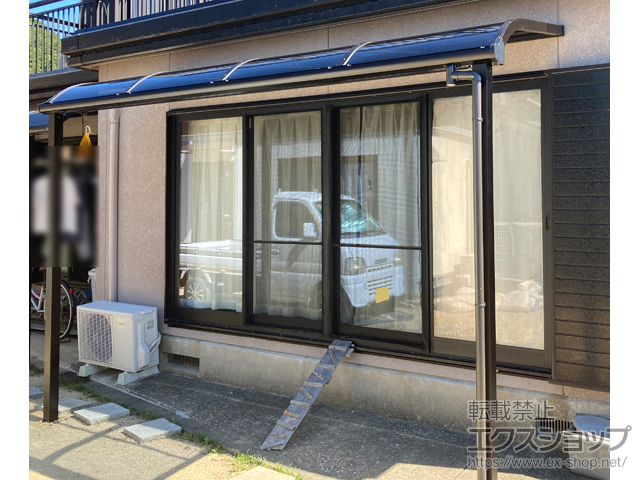 長崎県北松浦郡佐々町ののテラス屋根 プレシオステラスII R型 テラスタイプ 単体 積雪〜20cm対応 施工例