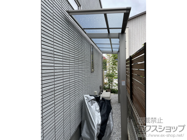 埼玉県上尾市ののテラス屋根 フーゴF 独立テラスタイプ 単体 積雪〜20cm対応 施工例