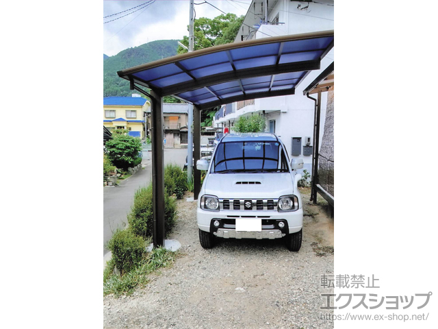 徳島県三好市ののカーポート プレシオスポート 積雪〜20cm対応 施工例
