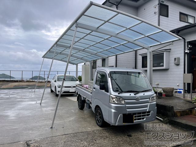 広島県呉市ののカーポート アリュース 縦連棟　積雪〜20cm対応 施工例