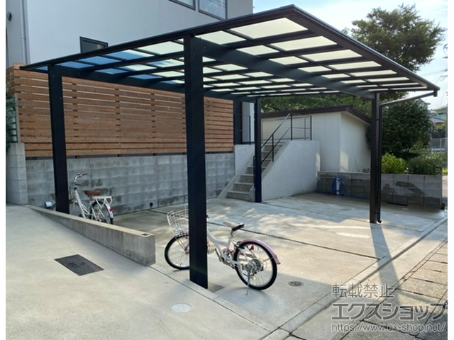福岡県福岡市ののカーポート エフルージュ ツイン FIRST 積雪〜20cm対応 施工例