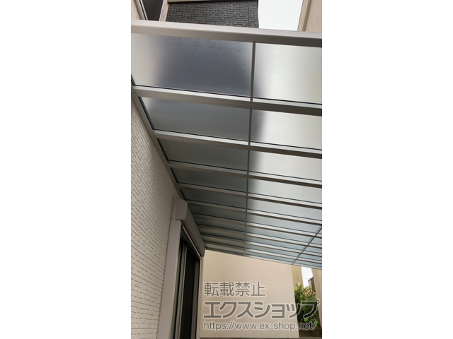 千葉県市川市ののテラス屋根 スピーネ F型 テラスタイプ 単体 積雪〜20cm対応 施工例
