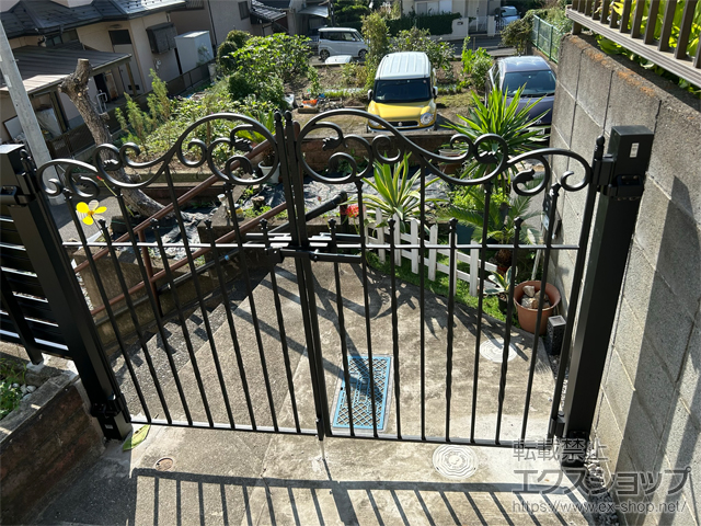 神奈川県横浜市のの門扉 ラフィーネ門扉1型 両開き 施工例