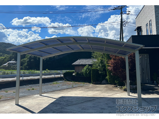 佐賀県嬉野市ののカーポート プレシオスポート ワイド 積雪〜20cm対応 施工例