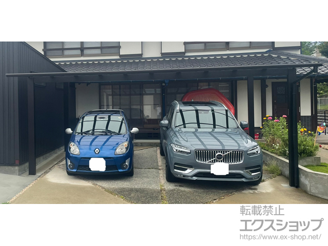 福岡県福岡市ののカーポート エフルージュ ツイン FIRST 積雪〜20cm対応 施工例