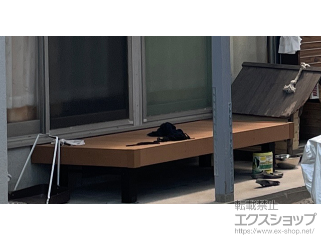 熊本県八代市ののウッドデッキ マージウッドデッキ 施工例