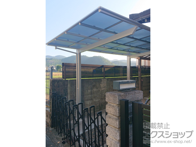 京都府京都市ののカーポート ネスカF (フラットスタイル) 積雪〜20cm対応 施工例