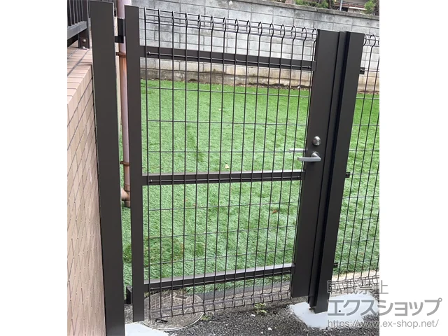 東京都杉並区のの門扉、フェンス・柵・塀 ハイグリッド門扉NF1型 片開き　柱使用 施工例