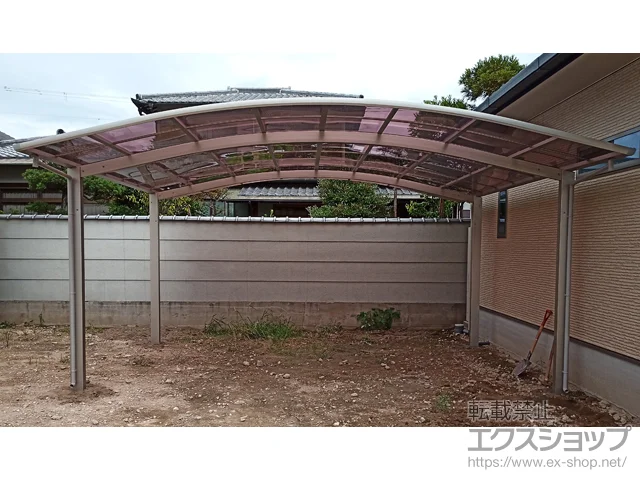 兵庫県姫路市のYKKAPのカーポート アリュース ツイン　積雪～20cm対応 施工例