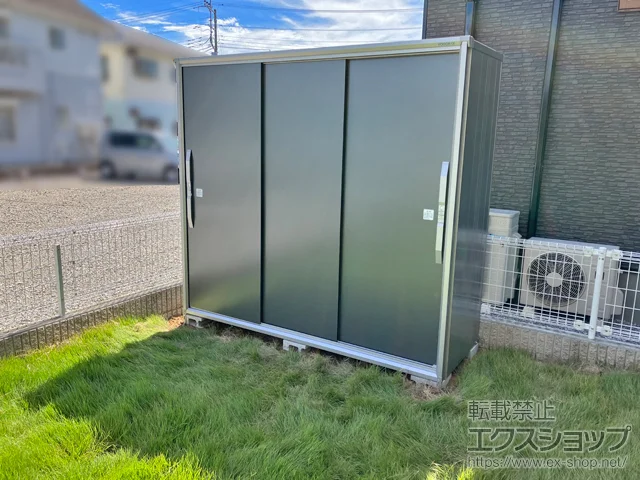埼玉県さいたま市のヨドコウの物置・収納・屋外倉庫 エスモ 一般型 2100×774×1913 ESF-2107A-GM 施工例