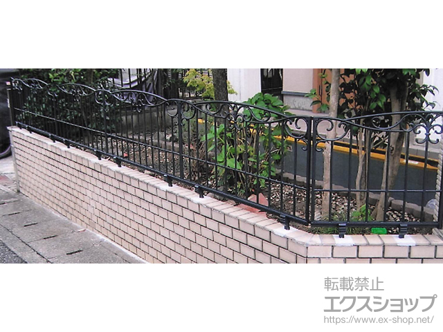 滋賀県草津市ののフェンス・柵 キャスリート8型 フリー支柱タイプ 施工例