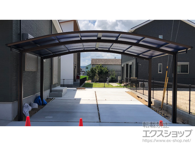 佐賀県小城市ののカーポート プレシオスポート ワイド 積雪〜20cm対応 施工例