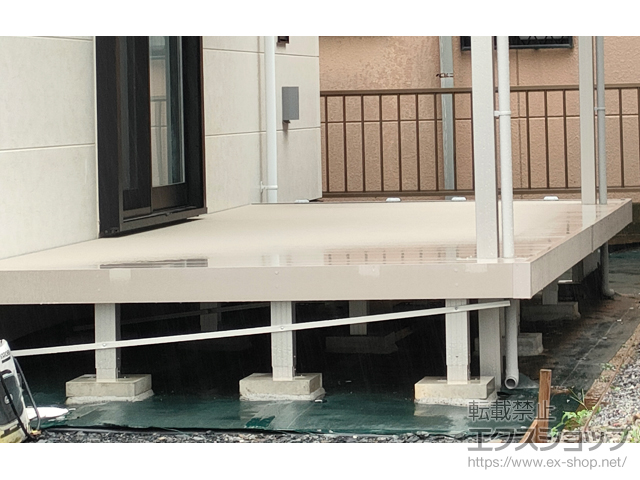 埼玉県加須市ののウッドデッキ リウッドデッキ 200 施工例