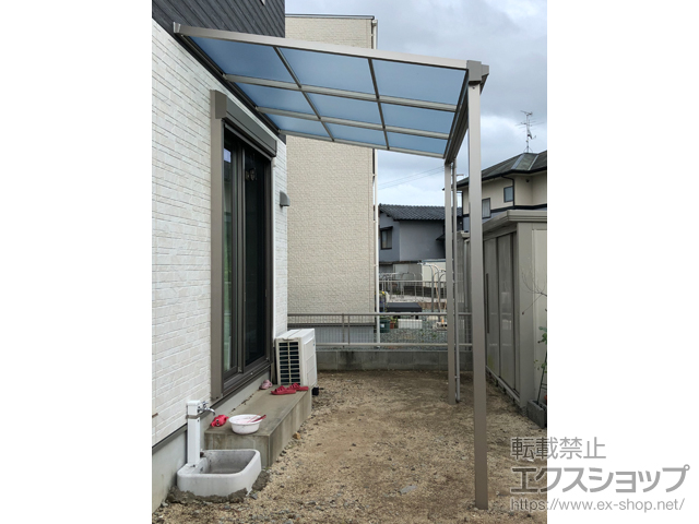 熊本県宇城市ののテラス屋根 ソラリア F型 テラスタイプ 単体 積雪〜20cm対応 施工例