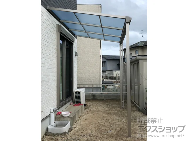 熊本県宇城市のYKKAPのテラス屋根 ソラリア F型 テラスタイプ 単体 積雪～20cm対応 施工例