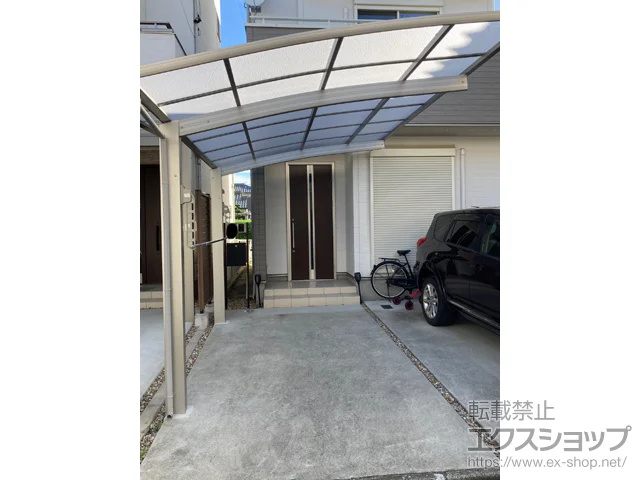 愛知県名古屋市のValue Selectのカーポート プレシオスポート 積雪～20cm対応＋水平式物干し 施工例