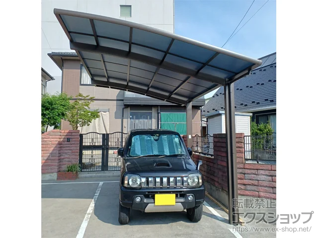 埼玉県加須市のLIXIL(リクシル)のカーポート ネスカR (ラウンドスタイル) 積雪～20cm対応 施工例