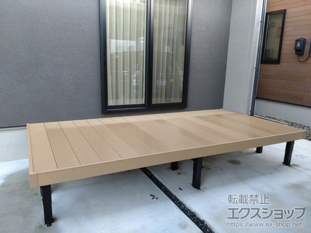 富山県富山市ののウッドデッキ リウッドデッキ 200 施工例
