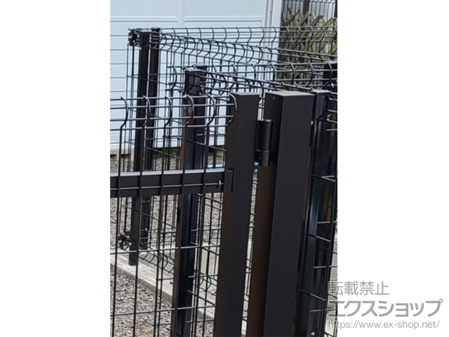 福島県福島市ののフェンス・柵 ハイグリッドフェンスUF8型 フリーポールタイプ 施工例