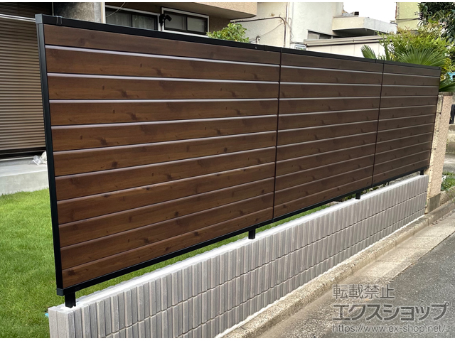 埼玉県狭山市ののフェンス・柵 シャトレナ?　3型　フリー支柱タイプ 施工例