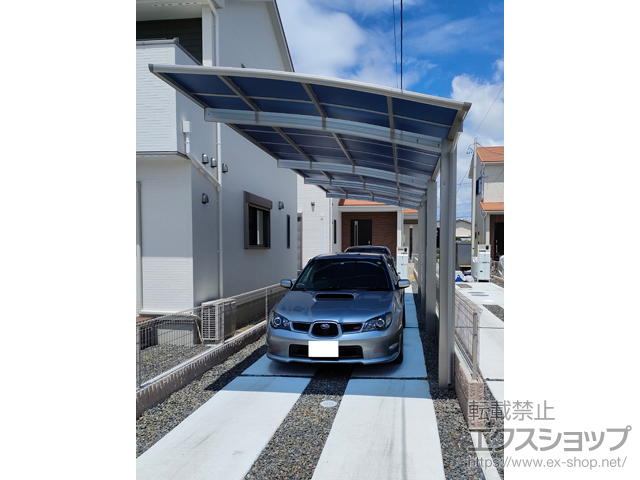 愛知県常滑市ののカーポート プレシオスポート 縦連棟 積雪〜20cm対応 施工例