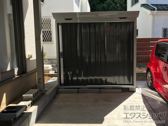東京都町田市のの物置・屋外倉庫 FORTA 豪雪型 2210×950×2085 FS-2209S-EB 施工例