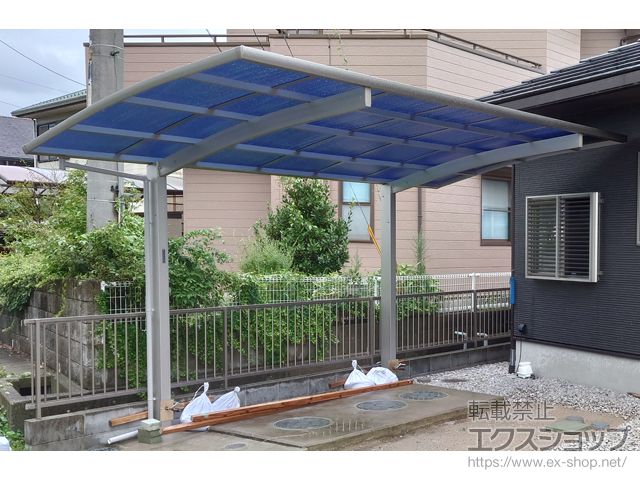 山口県山口市ののカーポート プレシオスポート 積雪〜20cm対応 施工例