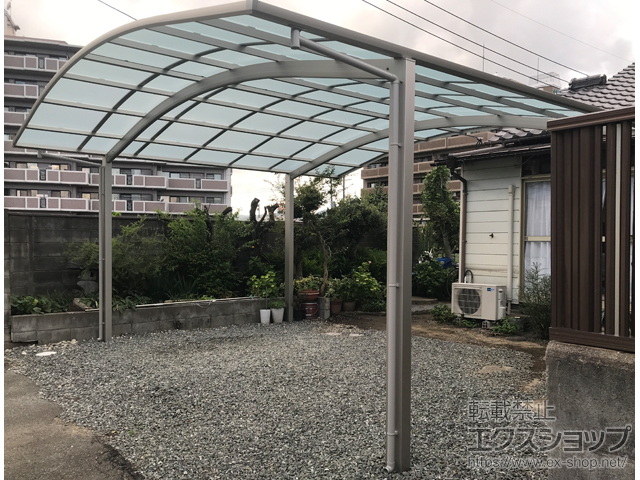 福岡県小郡市ののカーポート アリュース ツイン　積雪〜20cm対応 施工例