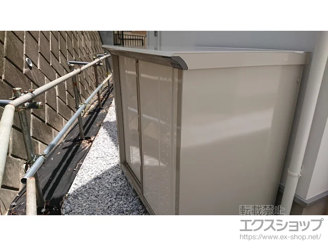 神奈川県川崎市のタクボの物置・収納・屋外倉庫 グランプレステージジャンプ 1120×750×1100(GP-117DT) GP-117DT-SW 施工例