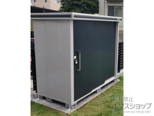 茨城県つくば市のの物置・屋外倉庫 エルモ 一般型 2220×1170×2121（LMD-2211） LMD-2211-SM+棚板 施工例