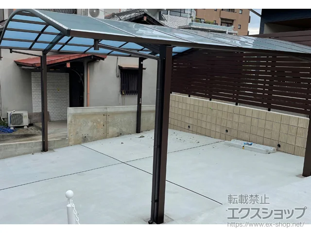 福岡県福岡市のYKKAPのカーポート アリュース ツイン　積雪～20cm対応 施工例