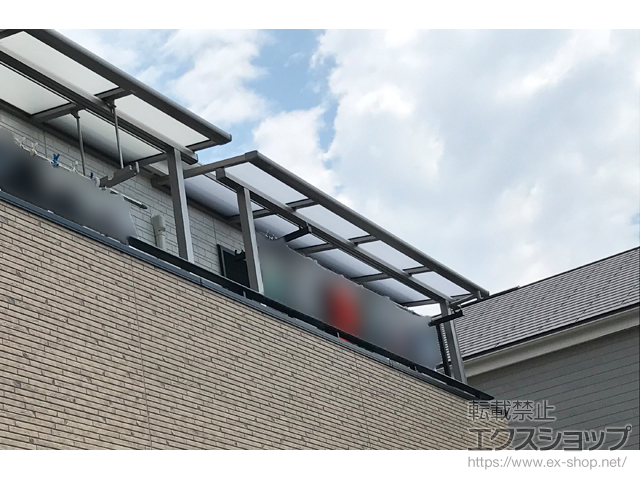 兵庫県神戸市ののバルコニー・ベランダ屋根 スピーネ F型 屋根タイプ 単体 積雪〜20cm対応 施工例