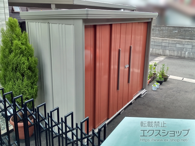 秋田県秋田市のの物置・屋外倉庫 Mr.ストックマンダンディ 多雪型 結露減少型 2900×1222×2110 ND-SZ2912-T 施工例