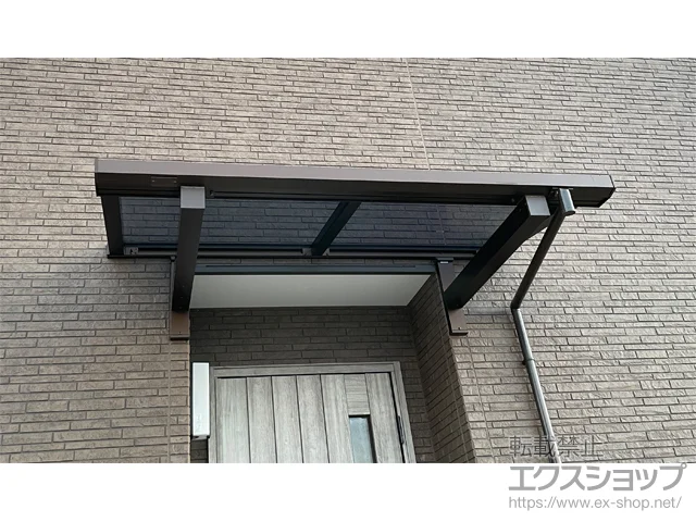 山口県山陽小野田市ののテラス屋根、ウッドデッキ ソラリア F型 ルーフタイプ 単体積雪～20cm対応 施工例