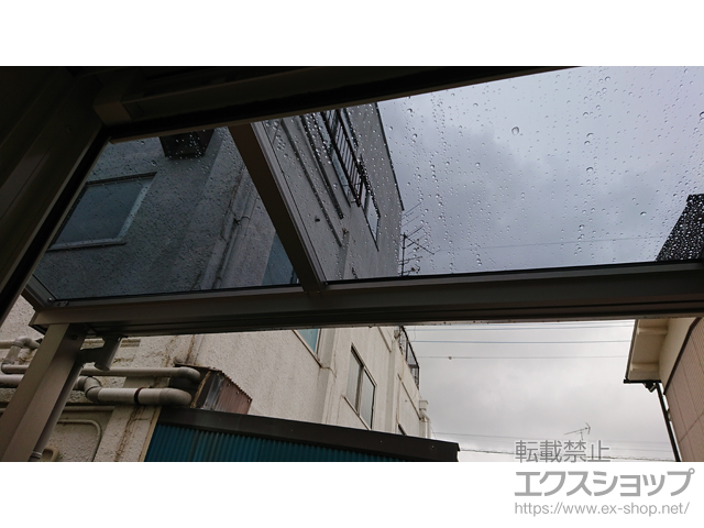 埼玉県三郷市ののテラス屋根 プレシオステラスII F型 テラスタイプ 単体 積雪〜20cm対応 施工例
