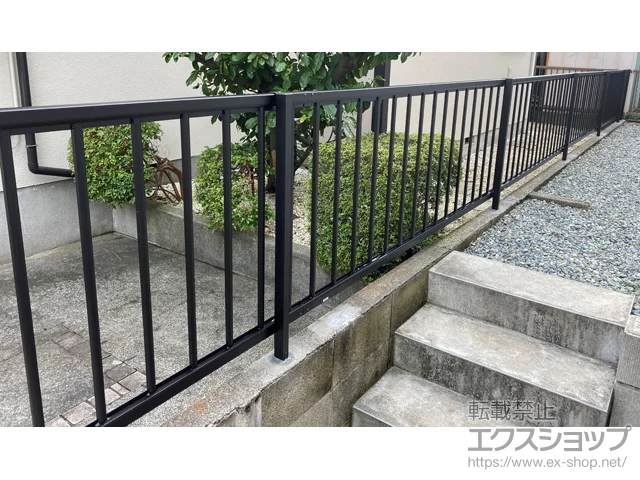 神奈川県横浜市のValue Selectのフェンス・柵・塀 ミエッタフェンス 防犯たて格子タイプ　自由柱施工 施工例