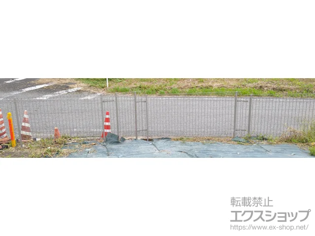 熊本県熊本市のYKKAPのフェンス・柵・塀 イーネットフェンス 3F型・自由柱施工 施工例