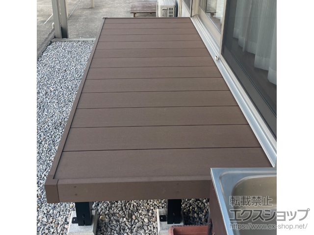 滋賀県高島市ののウッドデッキ マージウッドデッキ 施工例