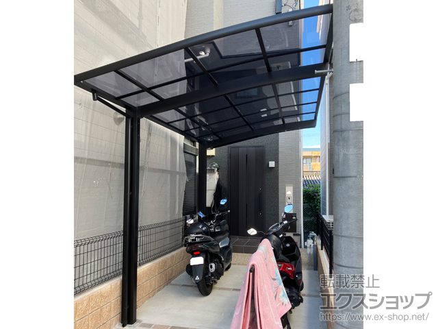 京都府京都市ののカーポート ネスカR (ラウンドスタイル) 積雪〜20cm対応 施工例