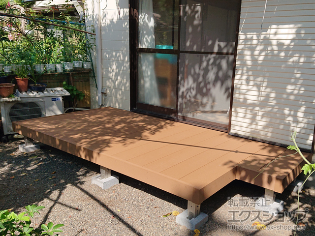 熊本県八代市ののウッドデッキ マージウッドデッキ 施工例
