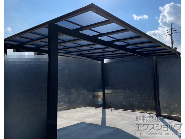 大分県日田市ののカーポート エフルージュ ツイン FIRST 積雪〜20cm対応 施工例