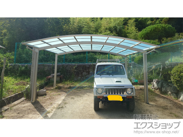 岡山県岡山市ののカーポート アリュース ツイン　積雪〜20cm対応 施工例