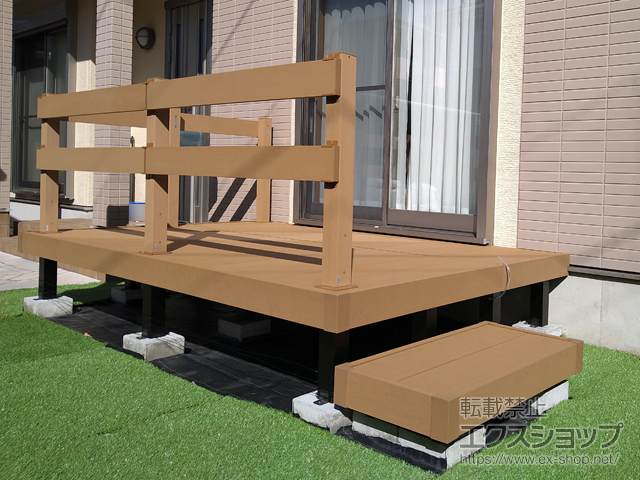 福岡県大牟田市ののウッドデッキ リウッドデッキ 200 施工例